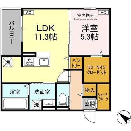 (仮）D‐room泉崎2丁目PJ Aの物件間取画像